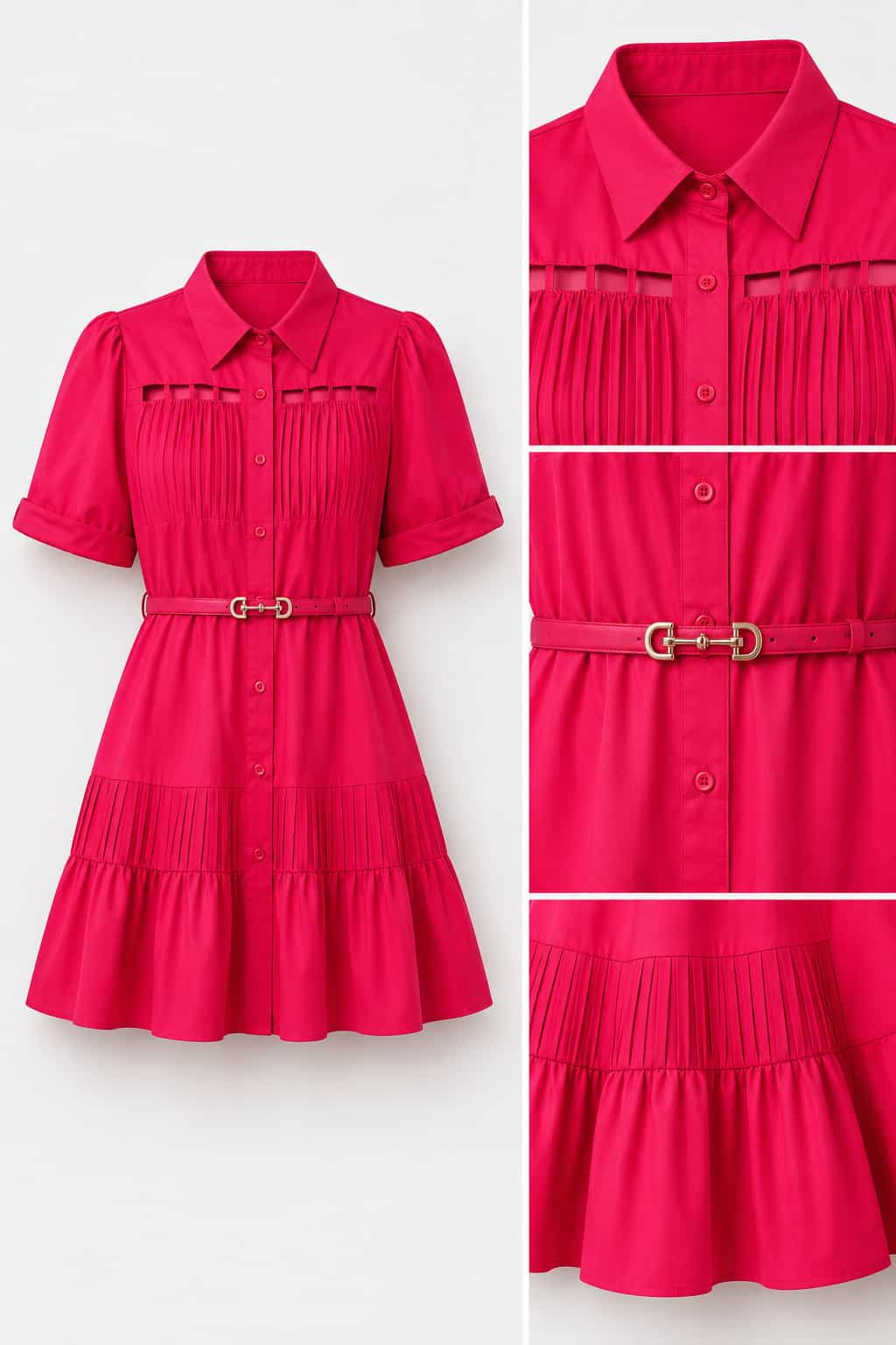 Vestido rojo popelina M