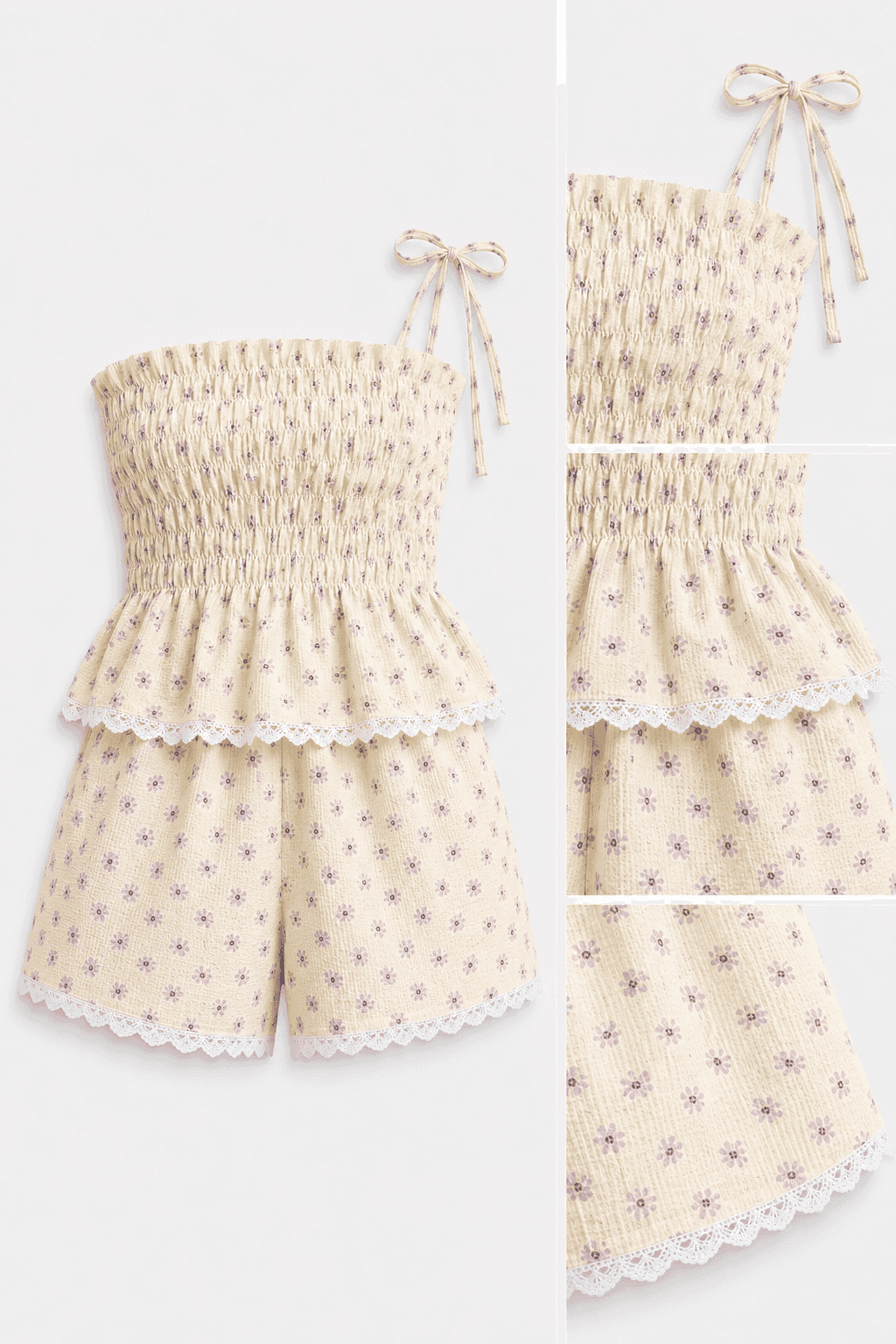 Set estampado flores L/XL